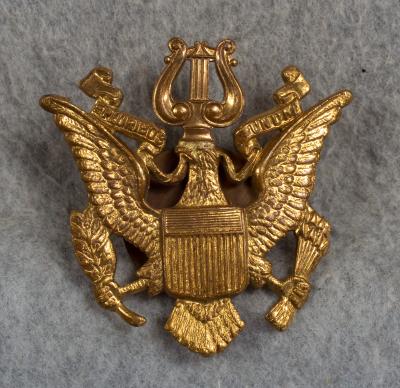 WWII era Musician Officer Cap Hat Badge