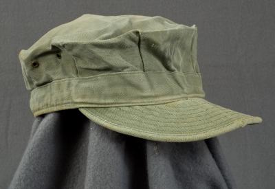 WWII USMC Marine P44 HBT Cap Hat