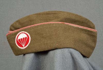 WWII Overseas Cap Hat Airborne Engineer Named