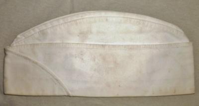 WWII USN White Navy Garrison Cap