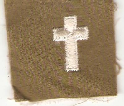 WWII Chaplains Cross Insignia Patch