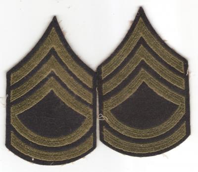 WWII Sergeant 1st Class Rank Patches