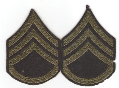 WWII Army Staff Sergeant Chevrons