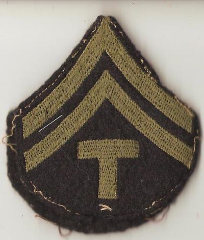 WWII Tech Corporal Rank Patches 