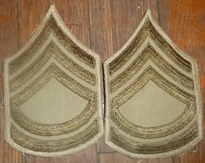 WWII Sergeant 1st Class Rank Patches