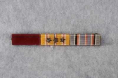 WWII Ribbon Bar 3 Place Navy Pacific