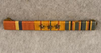 WWII Ribbon Bar 3 Place Navy Pacific