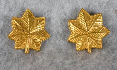 WWII Era Majors Rank Pin Set