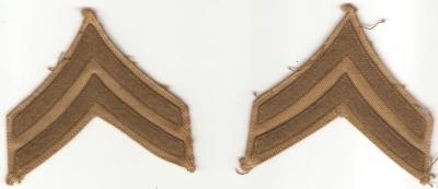 WWII Army Corporal Rank Set