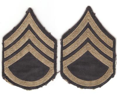 WWII Staff Sergeant Patch Set