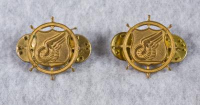 WWII Transportation Officer Collar Insignia 