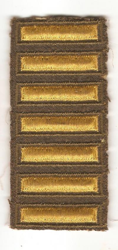 WWII Army 7 Overseas Stripes