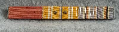 WWII Ribbon Bar 3 Place Navy Pacific