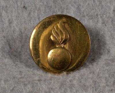 WWII Ordnance Collar Disk Screw Back