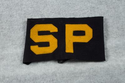 WWII USN Navy SP Shore Patrol Armband 