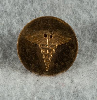 WWII Medical Collar Disk Screw Back