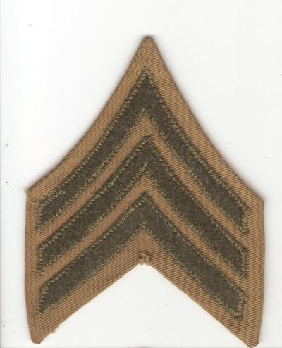 WWII USMC Marine Sergeant Rank Patch