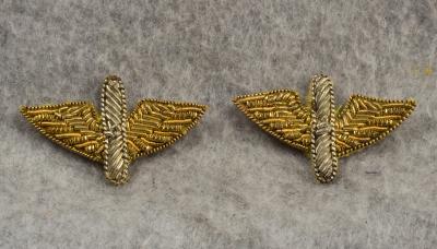 WWII AAF Collar Insignia CBI Theater Bullion