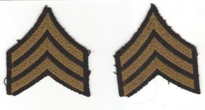 WWII Army Sergeant Chevrons