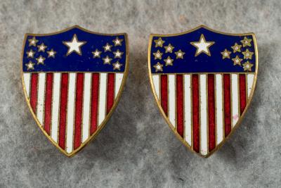 WWII era Adjutant General Insignia Pins Officer