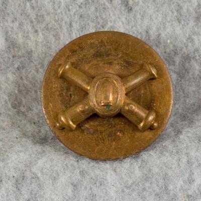 WWII Coastal Artillery Collar Disc Screw Back