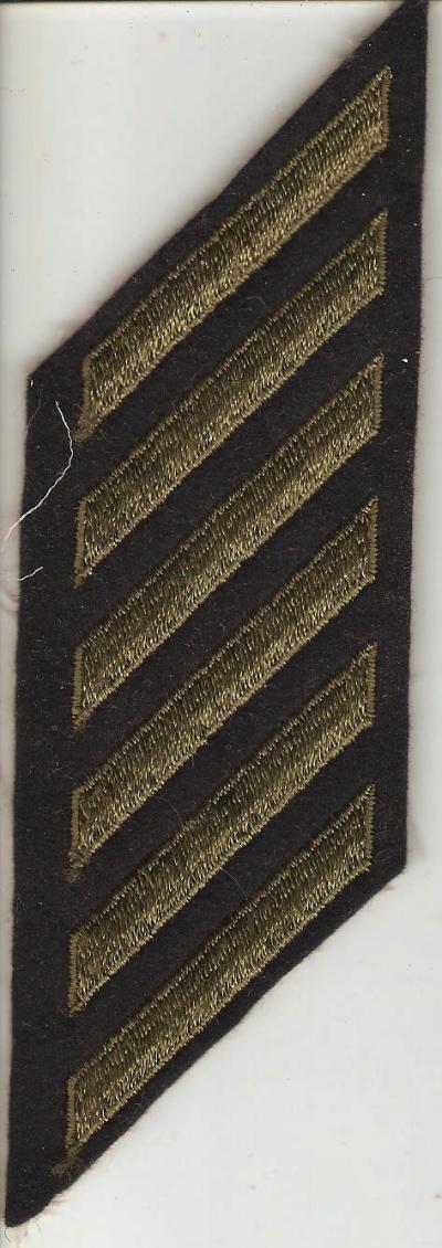 WWII Army Service Stripes Row of 6