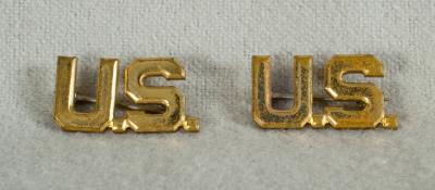 WWII Army Officer US Collar Insignia Set