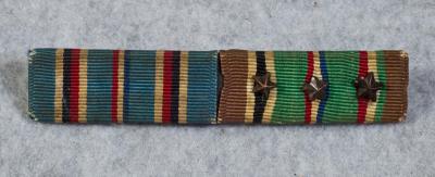 WWII Ribbon Bar 2 Place Navy USMC