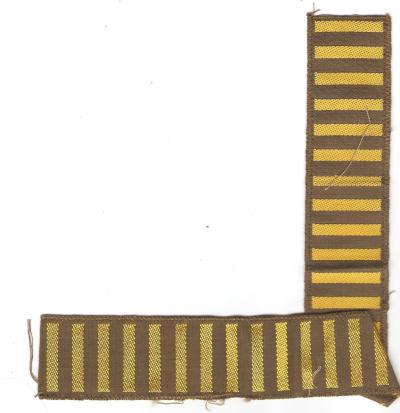 WWII Army 31 Overseas Stripes Bevo