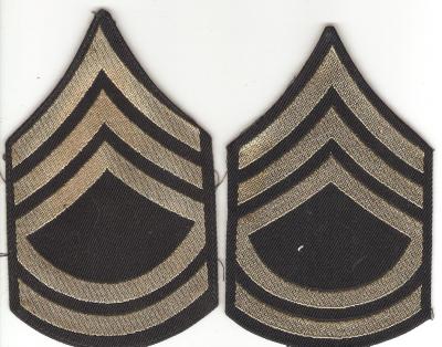 WWII Technical Sergeant Rank Patch Bevo