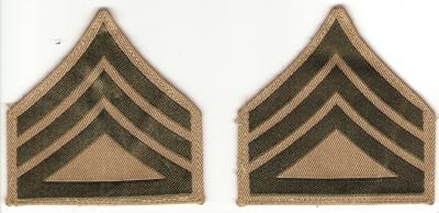 WWII USMC Marine Staff Sergeant Chevrons