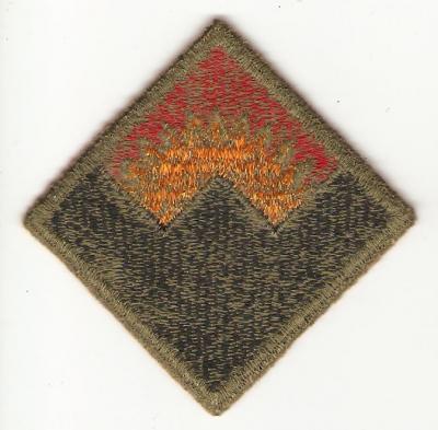 WW2 Patch Western Defense Command Green Back