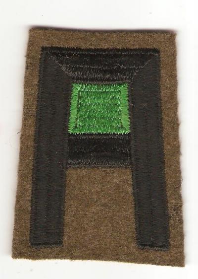 WWII 1st Army Detached Patch Felt