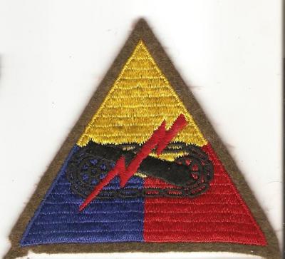 WWII Armored School Patch Felt