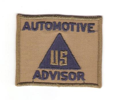 WWII Civilian Automotive Advisor Patch