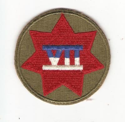 WWII 7th Corps Patch