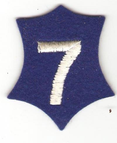 Pre WWII 7th Corps Patch Felt