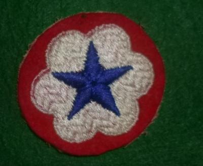 WWII Army Serv Forces Patch Felt