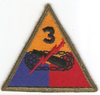 WWII 3rd Armored Division Patch