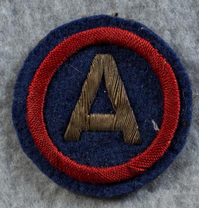 WWII 3rd Army Patch Bullion Theater Made