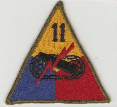 WWII 11th Armored Division Patch