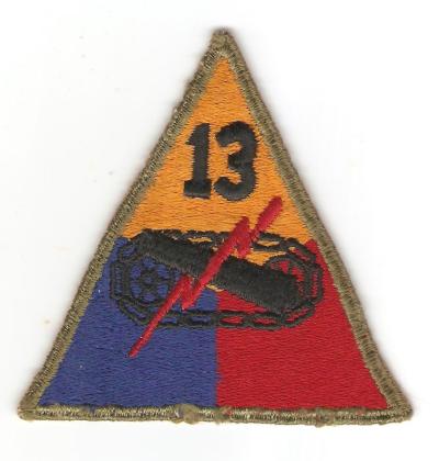 WWII 13th Armored Division Patch