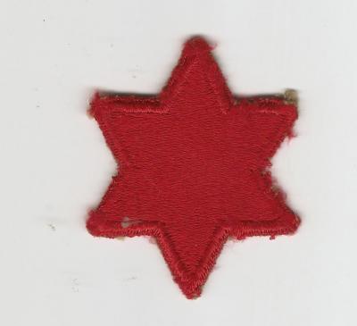 WWII Patch 6th Infantry Division