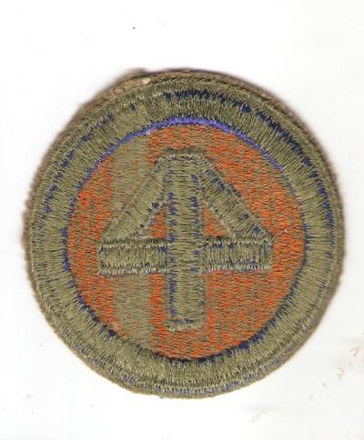 WWII Patch 44th Infantry Division Green Back