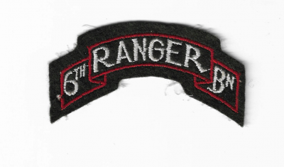 WWII 6th Ranger Scroll