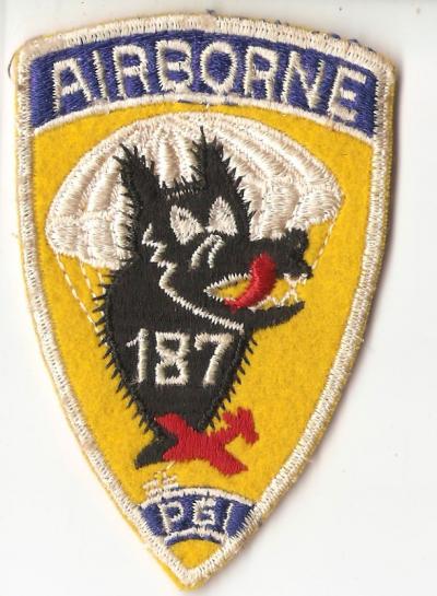 WWII 187th Airborne Infantry Regiment Patch