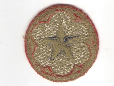 WWII Army Service Forces Patch Green Back