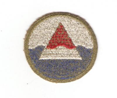 WWII Iceland Base Command Patch Green Back