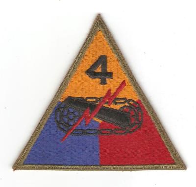 WWII 4th Armored Division Patch