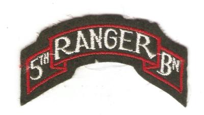 WWII 5th Ranger Scroll